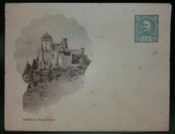 D,CARLOS I - PARTICULAR - CASTELO DA PENA DE CINTRA - DESENHO DE ROQUE GAMEIRO - Storia Postale