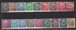 18 Timbres Oblitérés   Deutsches Reich 1933  Président   Paul Von Hindenburg  ( Plusieurs Lots ) - Used Stamps