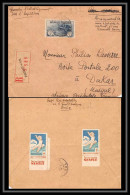 1662 Seul Sur Lettre (cover) N°232 Orphelins De Guerre + Vignette Tuberculeux Pour Aof Dakar Senegal 1932  - Cartas & Documentos