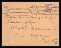 4253 France Lettre (cover) Taxe N°40 1fr Ttb Krag Paris 19/6/1931 - 1859-1959 Storia Postale