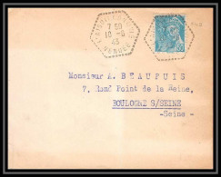 4080 France Lettre (cover) Mercure Cachet Boulogne Sur Seine 10/6/1943 - 1921-1960: Modern Period