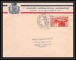 3795 France Lettre (cover) N°777 Cannes 1er Congres International De Maximaphiles Dijon 11/9/1947 - 1921-1960: Modern Period