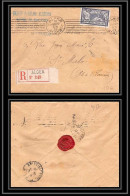 9187 Entete Credit Familial Algerien N°144 60c Merson Alger 1924 Krag Algerie St Malo France Seul Sur Lettre Recommande  - 1921-1960: Modern Period