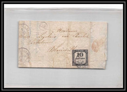 8803 LAC Blainville 1860 OR Origine Rurale TAXE 10c Saint-Malo-de-la-Lande France Lettre (cover) - 1859-1959 Covers & Documents