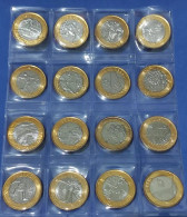 BRAZIL 2016  - OLYMPIC GAMES RIO CARTELA SET OF 16 EF COINS - Brazilië