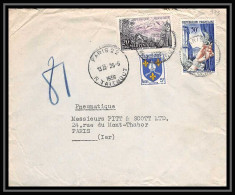 9784 Pneumatique N°973 1041 Matinique 1956 Affranchissement Compose France Lettre Cover - 1921-1960: Modern Period