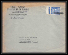 9768 Griffe Entete Credit Foncier Algerie Tunisie Peyrehorade Landes N°886 Gandon Bord De Feuille France Lettre Cover - 1921-1960: Modern Period
