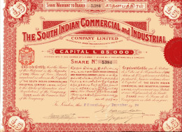 India: The SOUTH INDIAN COMMERCIAL And INDUSTRIAL Company, Limited - Industry