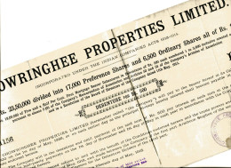 India: CHOWRINGHEE PROPERTIES, Limited - Industry