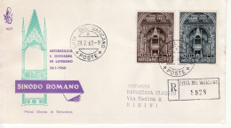 1960 - VATICANO FDC " SINODO ROMANO " VENETIA VIAGGIATA VEDI++++ - FDC