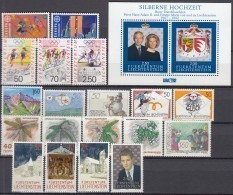 LIECHTENSTEIN  Jahrgang 1992 Postfrisch **, Komplett 1033-1053 - Volledige Jaargang