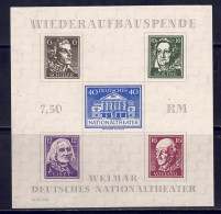 Thüringen 1946 - Wiederaufbau, Block 3 A X, Ohne Gummi / MH - Mint