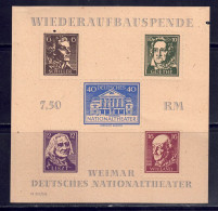 Thüringen 1946 - Wiederaufbau, Block 3 B, Gefalzt * / MLH - Mint