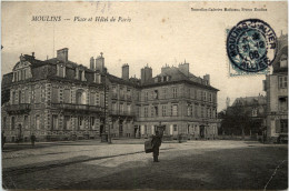 Moulins, Place Et Hotel De Paris - Moulins