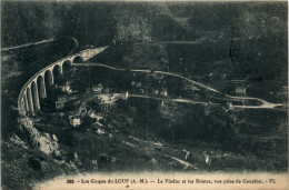 Les Gorges Du Loup, Le Viaduc Et Les Routes, Vue Prise De Gourdon - Gourdon