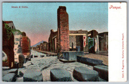 (Italie) Campania 110,  Pompei, Edit Ragozuno, Strada Di Stabia - Pompei