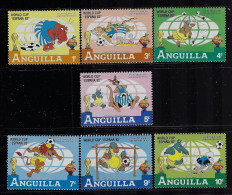 ANGUILLA 1982   SCOTT#492-498  MLH - Anguilla (1968-...)