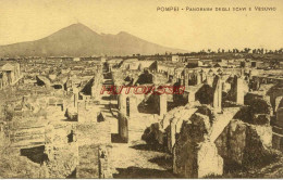 CPA POMPEI - PANORAMA DEGLI SCAVI E VESUVIO - Pompei