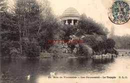 CPA VINCENNES - BOIS - LAC DAUMESNIL - LE TEMPLE - Vincennes