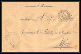 0132 Fez 8ème Tirailleurs 1913 Lettre Cover Occupation Du Maroc War Signé Commandant - Storia Postale