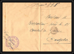 1019 Poste De Nekhila Commandant D'armes 1913 Pour Oudjda Lettre Cover Occupation Du Maroc War Signé Commandant Reignier - Storia Postale