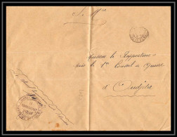 1020 Poste De Nekhila Commandant D'armes 1913 Pour Oudjda Grande Lettre Cover Occupation Du Maroc War Signé Colonel - Storia Postale