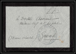 1015 Poste De Nekhila Commandant D'armes Lettre Cover Occupation Du Maroc War - Storia Postale