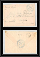 1021 Poste De Nekhila Commandant D'armes 1913 Pour Oudjda Médecin Lettre Cover Occupation Du Maroc War - Storia Postale