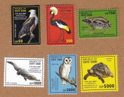 SOUTH SUDAN 2024 13th Anniversary Independence Birds Fauna Wildlife Stamp SOUDAN Du Sud Südsudan - Zuid-Soedan