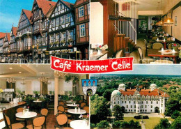 72707669 Celle Niedersachsen Cafe Kraemer Fachwerkhaeuser Schloss Celle - Celle