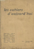 Les Cahiers D'aujourd'hui - N°1 Nov. 1920 (nouvelle Série) - Léon Werth : 1912-1920 - Regis Gignoux : Mon Ami Le Mort - - Other Magazines