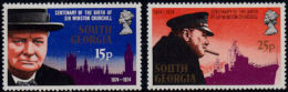 A0687 SOUTH GEORGIA 1974, SG 40-1  Birth Centenary Of Sir Winston Churchill,  MNH - Zuid-Georgia