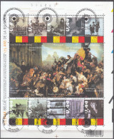 Belgique 2005 Michel Feuille Complet 3405 - 3414 O Cote (2008) 14.00 € 175 Ans De La Belgique Cachet Rond - Used Stamps