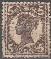 Queensland 1907 Michel 120A O Cote (2005) 8.50 € Reine Victoria Cachet Rond - Gebruikt