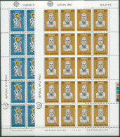 Zypern 1980 Europa: Bedeutende Persönlichkeiten 520/21 Bögen Postfrisch (SG6687) - Unused Stamps