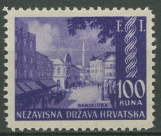 Kroatien 1941 Stadt Banja Luka 65 Postfrisch - Croazia