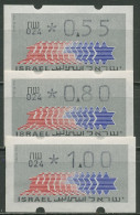 Israel ATM 1990 Hirsch Automat 024 Portosatz 3 Werte, ATM 3.1.24 S1 Postfrisch - Franking Labels