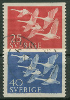 Schweden 1956 NORDEN Schwäne 416/17 Gestempelt - Used Stamps