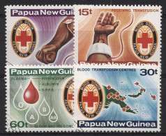 Papua Neuguinea 1980 Rotes Kreuz Blutspenden 394/97 Gestempelt - Papoea-Nieuw-Guinea