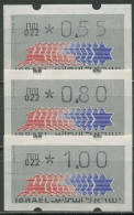 Israel ATM 1990 Hirsch Automat 022 Portosatz 3 Werte, ATM 3.1.22 S1 Postfrisch - Vignettes D'affranchissement (Frama)