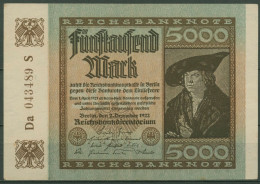 Dt. Reich 5000 Mark 1922, DEU-91e FZ S, WZ Wellen, Leicht Gebraucht (K1720) - 5000 Mark