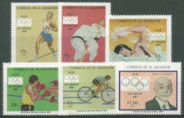 El Salvador 1984 Olympische Sommerspiele Los Angeles 1507/12 Postfrisch - El Salvador