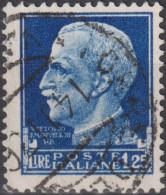 1929 Italia King Vittorio Emanuele III Facing Left ⵙ  Mi:IT 309X, Sn:IT 223, Yt:IT 234, Sg:IT 250, AFA:IT 255, - Oblitérés