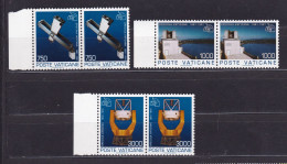 1991 Vaticano Vatican SPECOLA VATICANA 2 Serie Di 3 Valori MNH** Coppia, Pair - Nuevos