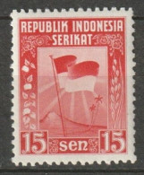 Indonesia 1950 ** Herdenking Overdracht Soevereiniteit - Groot Formaat 21x26,5 Mm NVPH 1, ZBL 39 MNH ** Postfris - Indonesië