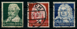 3. REICH 1935 Nr 573-575 Zentrisch Gestempelt X861026 - Usati