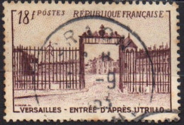 France 1952 Château De Versailles: Entrée D'après Maurice Utrillo Y&T 939 Oblitérés - Usados