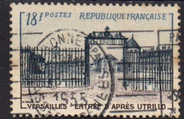 France 1954 Château De Versailles: Entrée D'après Maurice Utrillo Y&T 988 Oblitérés (cote >8€) - Usados
