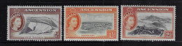 ASCENSION  1956     SCOTT#62,64,66  MH - Sonstige & Ohne Zuordnung