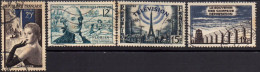 France 1955  4 Timbres Oblitérés Y&T 1020, 1021, 1022, 1023 - Used Stamps